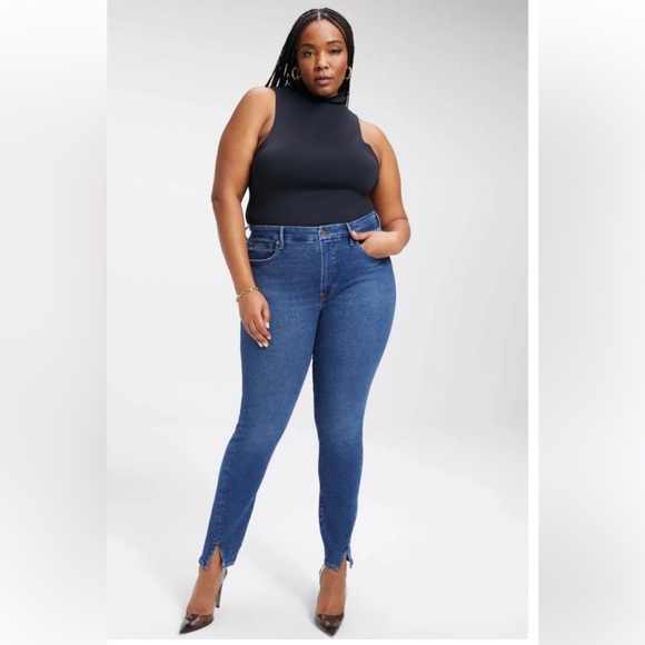 Good American Denim - Good American Good Legs | Twisted Slit Jeans in INDIGO Women’s Size 16